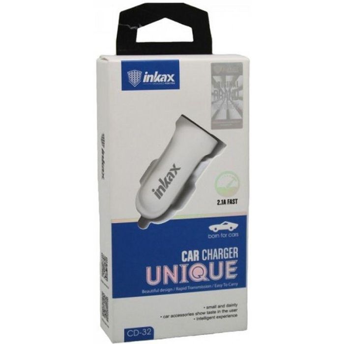 Зарядное устройство Inkax CD-32 Car charger 1USB 2.1A White (F_72213) изображение 3