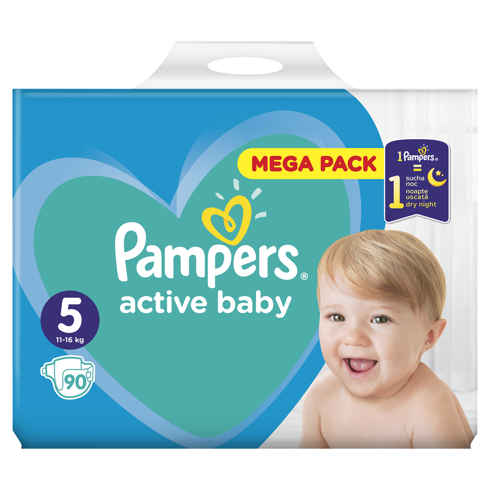 Підгузки Pampers Active Baby Розмір 5 (11-16 кг) 90 шт (8001090951342) зображення 2