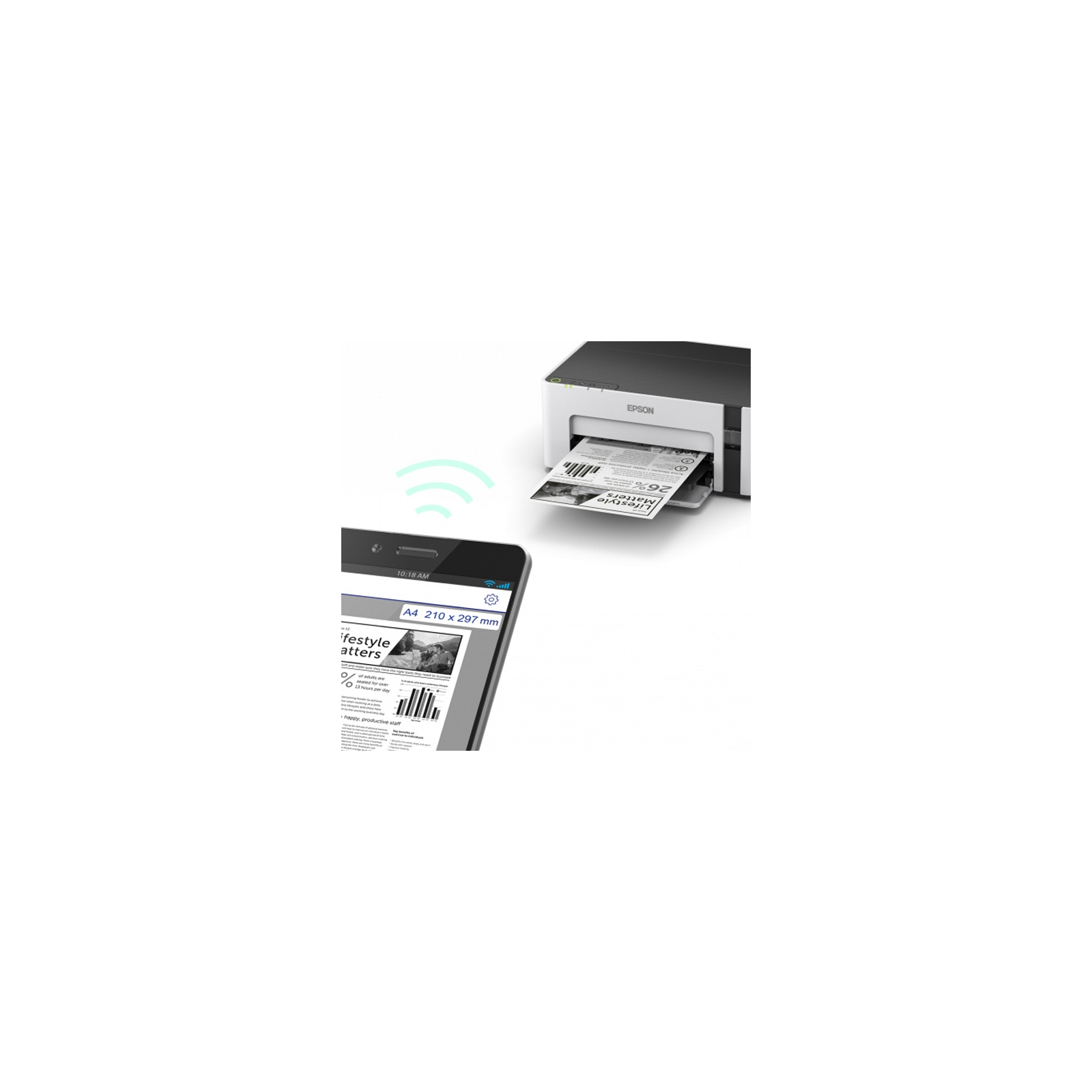 Струйный принтер Epson M1120 с WiFi (C11CG96405) изображение 9