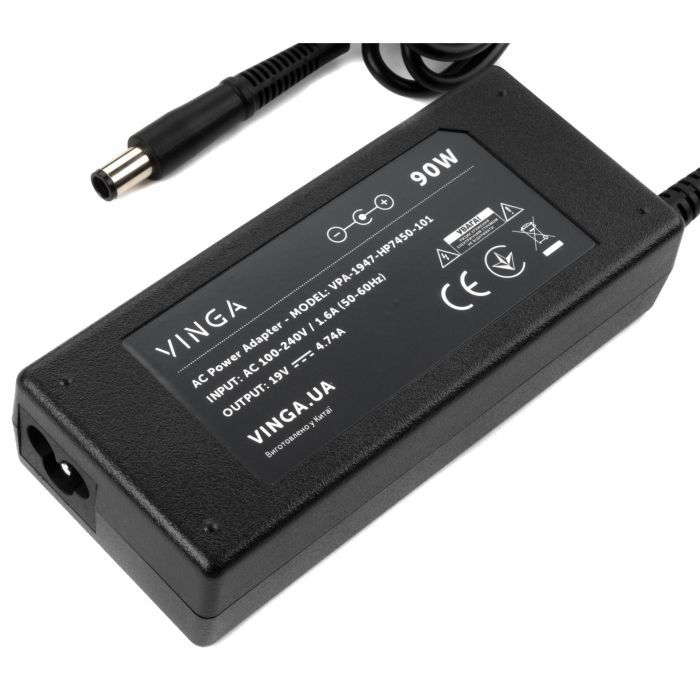 Блок питания к ноутбуку Vinga HP 90W 19V 4.74A 7.4*5.0 (VPA-1947-HP7450-101) изображение 3