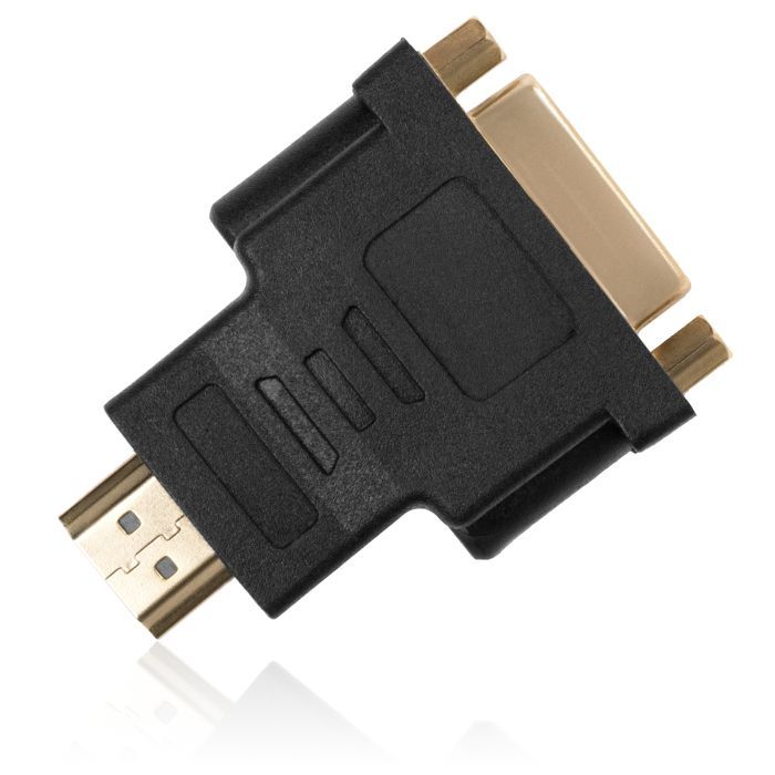 Перехідник HDMI AM to DVI 24+5 F Vinga (VCPAHDMIM2DVIFBK) зображення 3