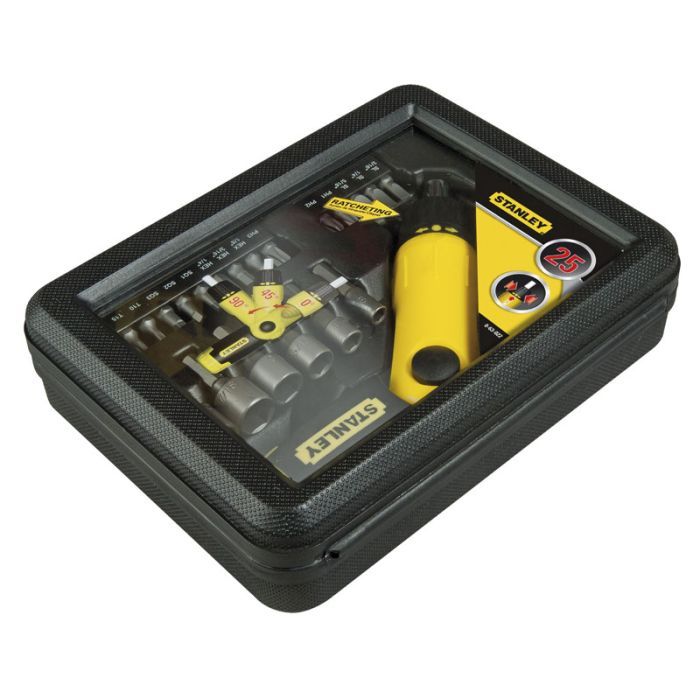 Викрутка Stanley реверсивна комплект + 22 насадки (0-63-022) зображення 2