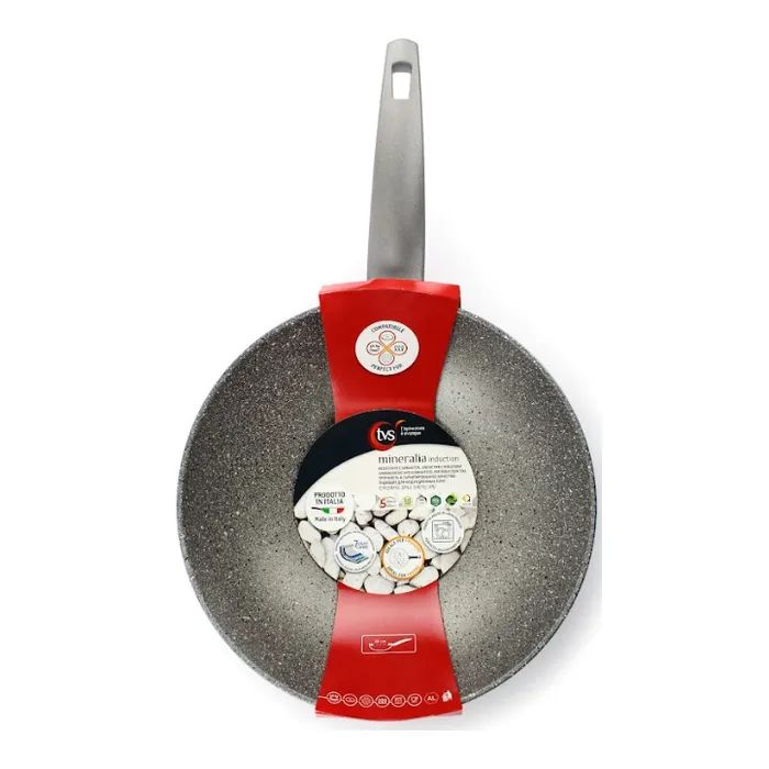 Сковорода TVS Mineralia induction Wok 28 см (BS793282910101) изображение 3