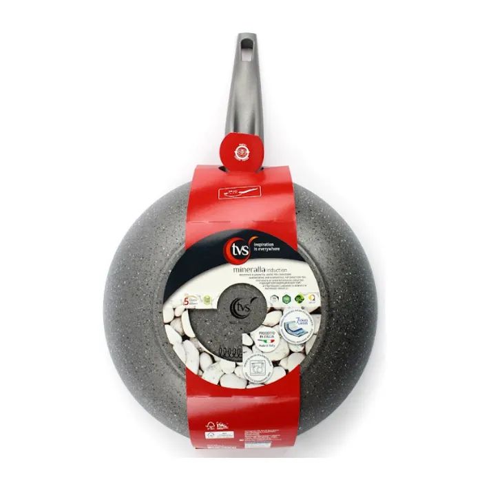 Сковорода TVS Mineralia induction Wok 28 см (BS793282910101) изображение 4