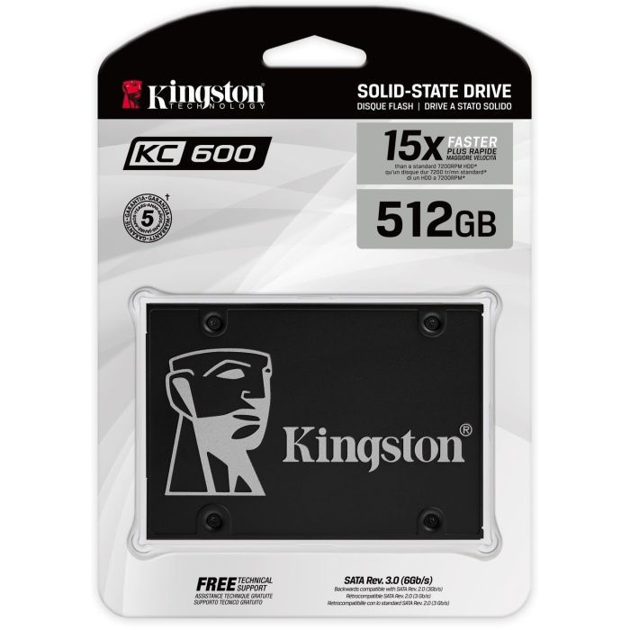 Накопичувач SSD 2.5" 512GB Kingston (SKC600/512G) зображення 3