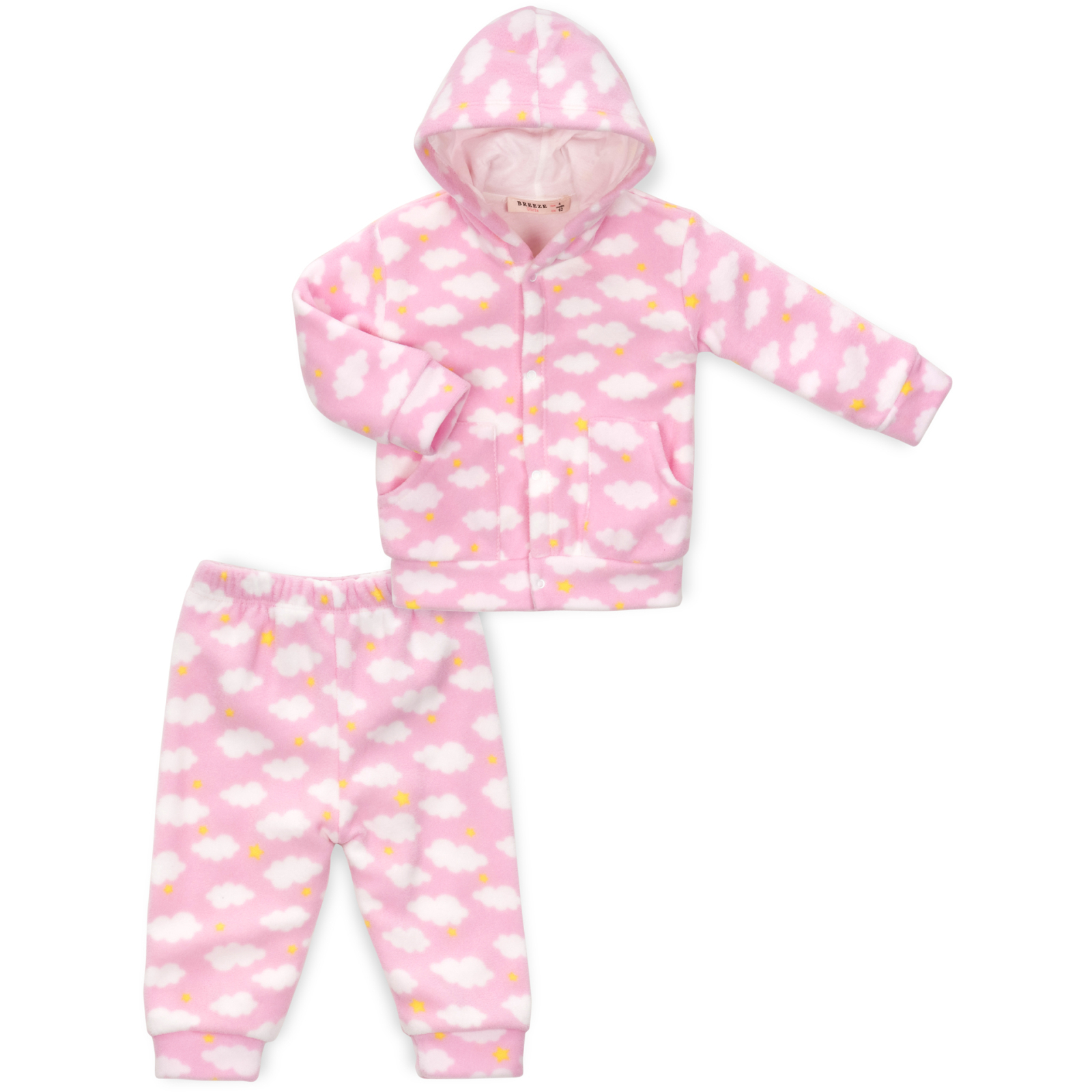 Набор детской одежды Breeze флисовый (BTS-180-74G-pink)