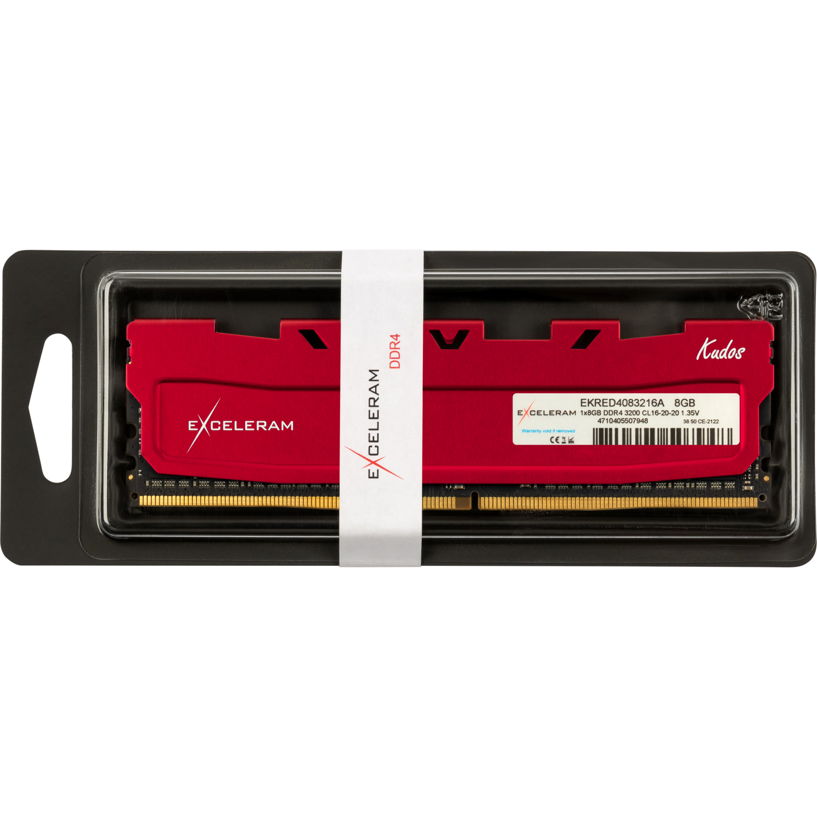 Модуль памяти для компьютера DDR4 8GB 3200 MHz Kudos Red eXceleram (EKRED4083216A) изображение 3