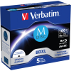 Диск BD Verbatim DL 100GB 4x Lifetime archival M-Disc 5шт Jewel (43834)