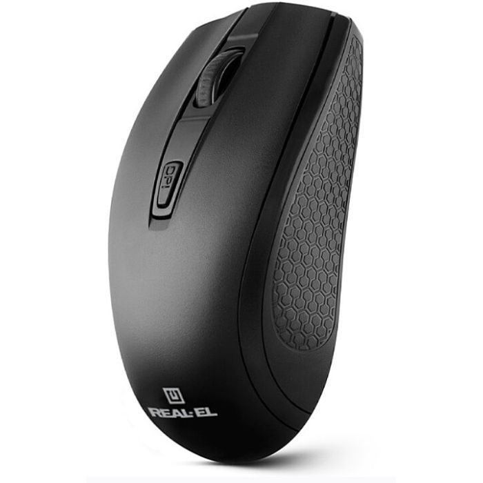 Мишка REAL-EL RM-308 Wireless Black зображення 2