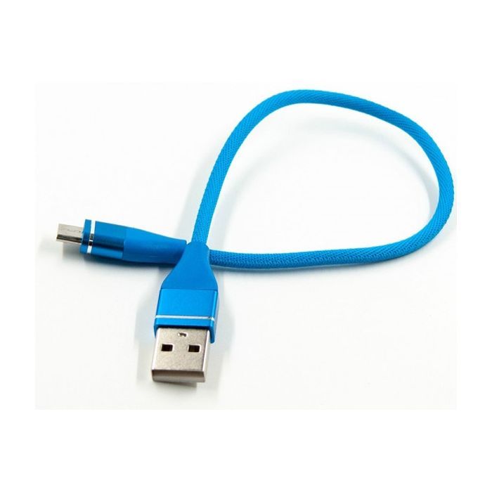 Дата кабель USB 2.0 AM to Micro 5P 0.25m blue Dengos (NTK-M-SHRT-SET-BLUE)