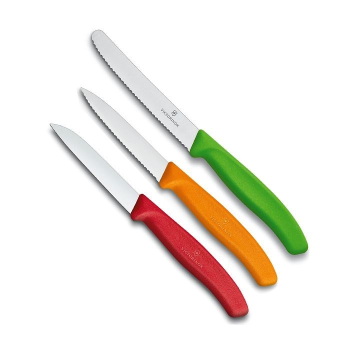 Набір ножів Victorinox SwissClassic 3 шт Red, Orange. Green (6.7116.32) зображення 2