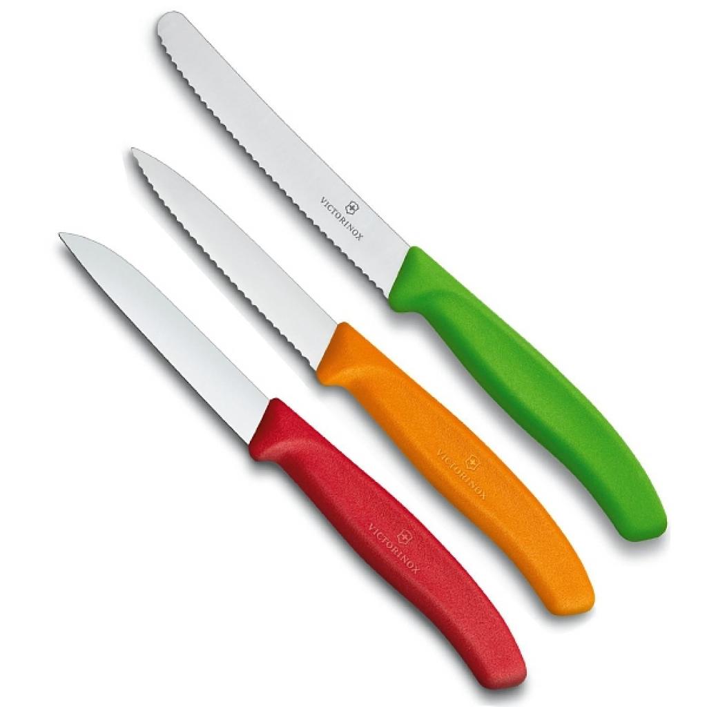 Набір ножів Victorinox SwissClassic 3 шт Red, Orange. Green (6.7116.32) зображення 2