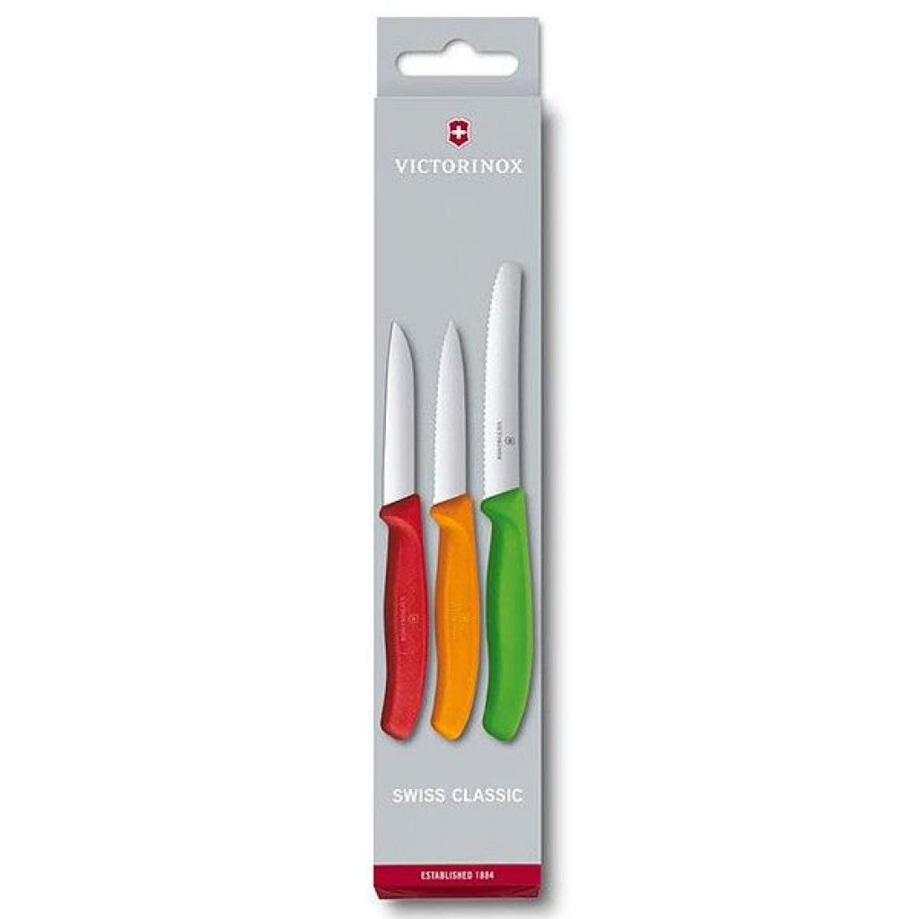 Набор ножей Victorinox SwissClassic 3 шт Red, Orange. Green (6.7116.32)