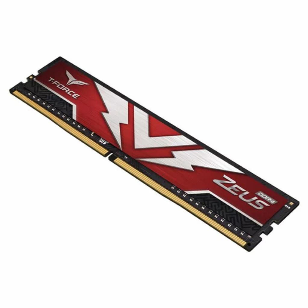 Модуль памяти для компьютера DDR4 16GB 3200 MHz T-Force Zeus Red Team (TTZD416G3200HC2001) изображение 4