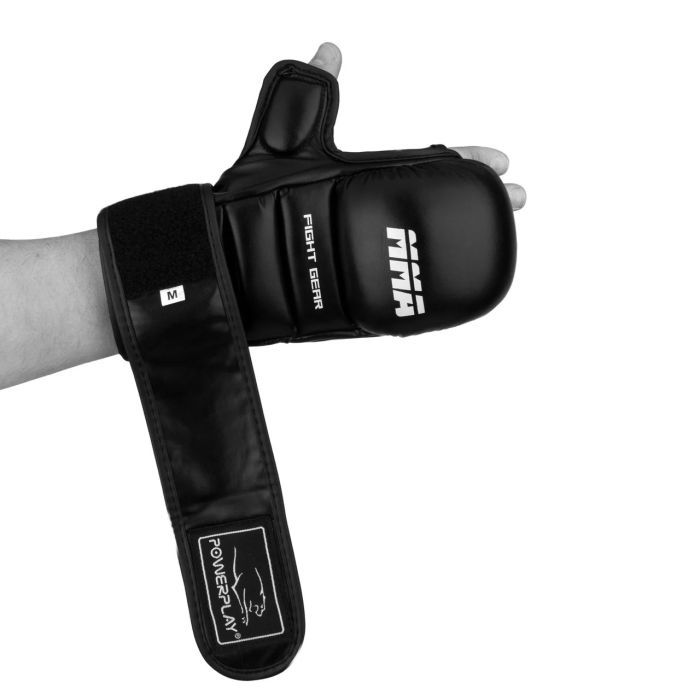 Рукавички для MMA PowerPlay 3026 L Black (PP_3026_L_Black) зображення 6