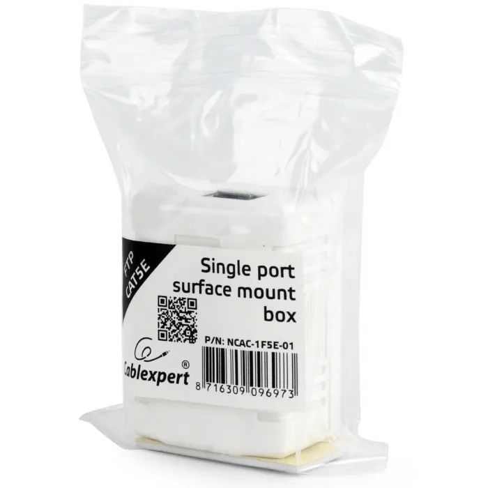 Компьютерная розетка Cablexpert RJ45x1 FTP, cat.5e (NCAC-1F5E-01) изображение 3