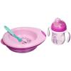 Набір дитячого посуду Chicco Meal Set 6 м + рожевий (16200.11)