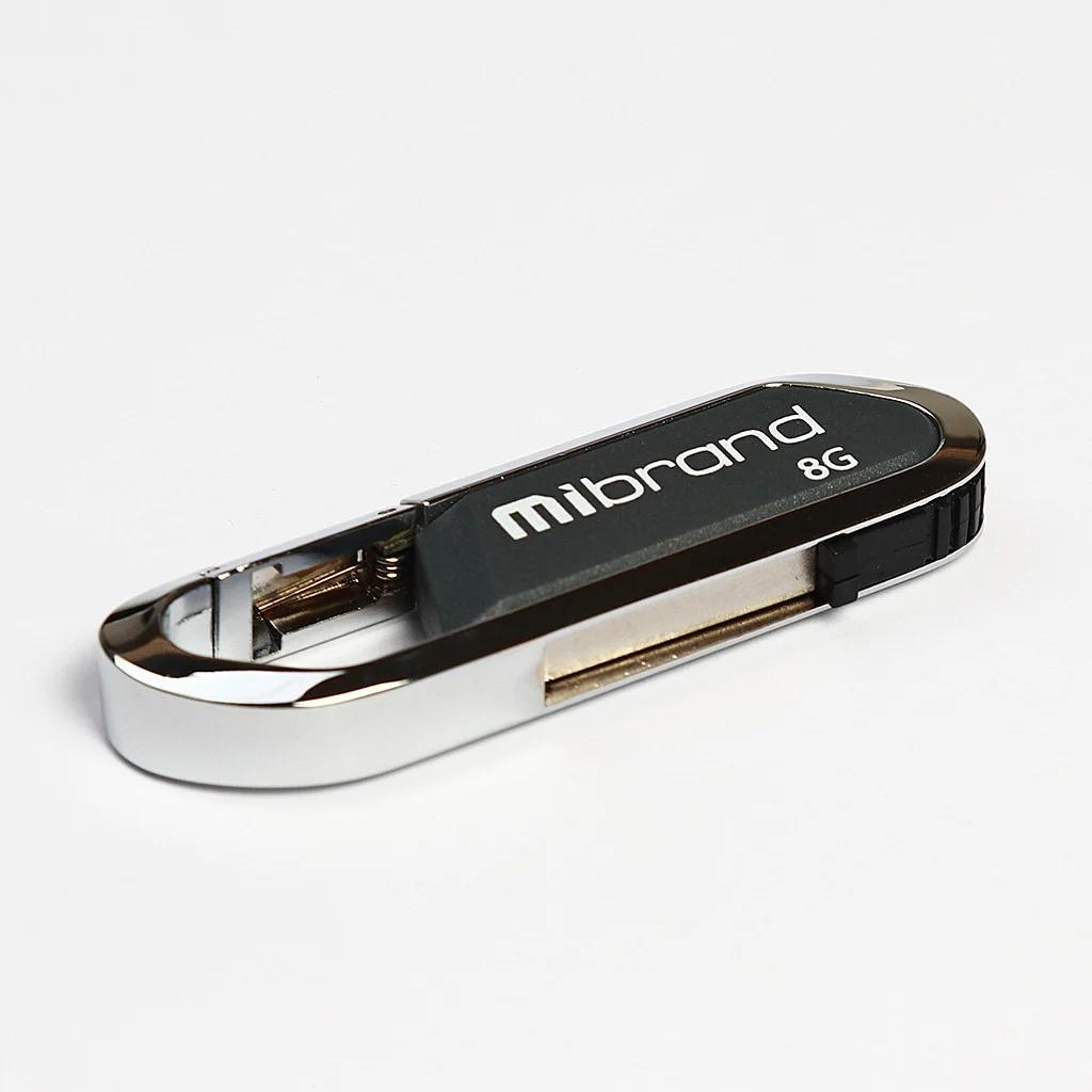 USB флеш накопитель Mibrand 8GB Aligator Grey USB 2.0 (MI2.0/AL8U7G)
