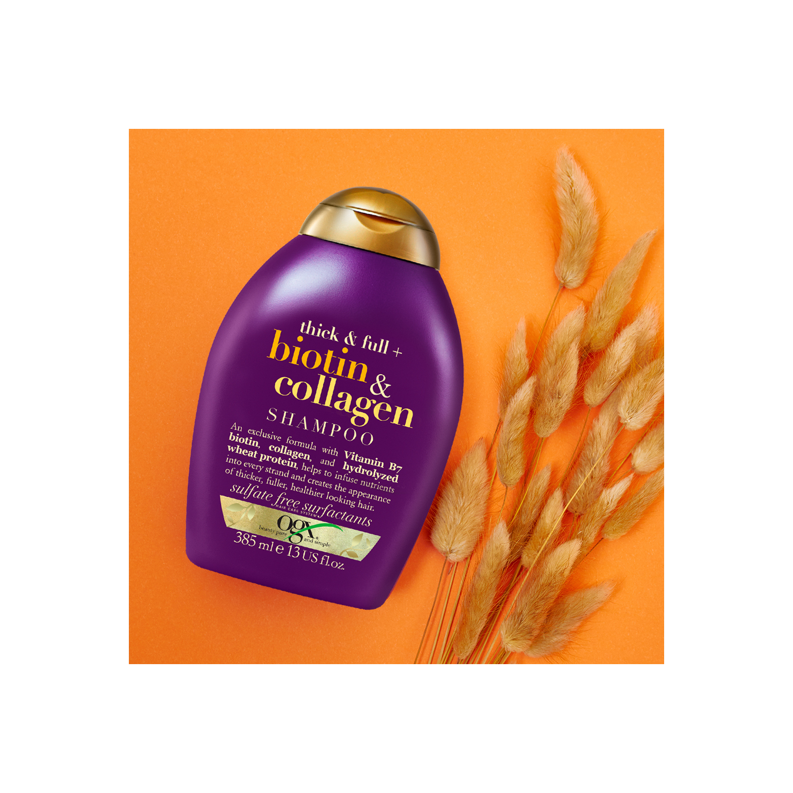 Шампунь OGX Biotin & Collagen для лишенных объема, тонких волос 385 мл (0022796976703) изображение 2