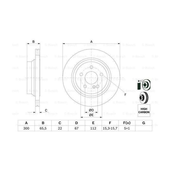 Тормозной диск Bosch 0 986 479 042 изображение 5