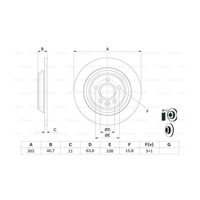 Гальмівний диск Bosch 0 986 479 397 зображення 5