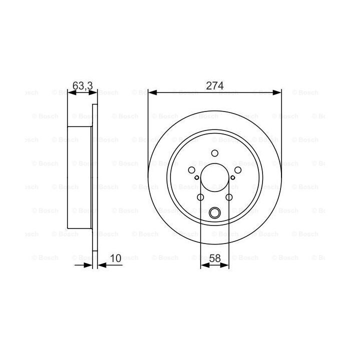 Тормозной диск Bosch 0 986 479 634 изображение 5