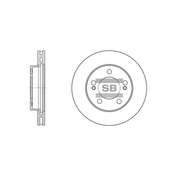 Гальмівний диск HI-Q SD3024
