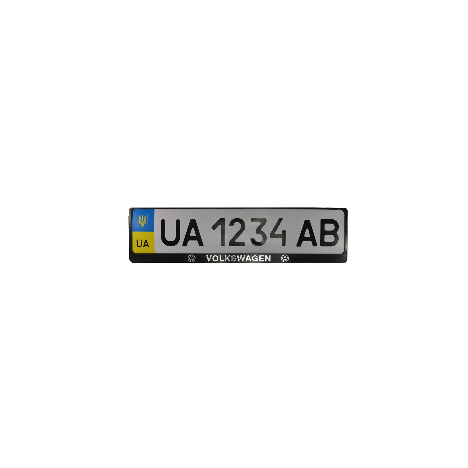 Рамка номерного знака CarLife пластик з об'ємними літерами Volkswagen (2шт) (24-018)