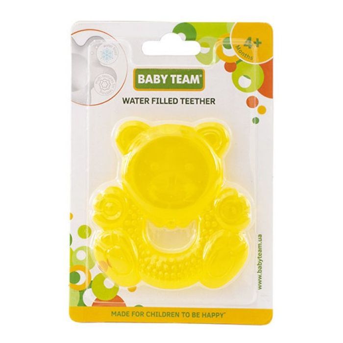 Прорезыватель Baby Team с водой Медвежонок (4004_мишка_желтый) изображение 2