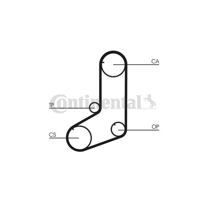 Ремінь ГРМ CONTITECH CT825 зображення 3