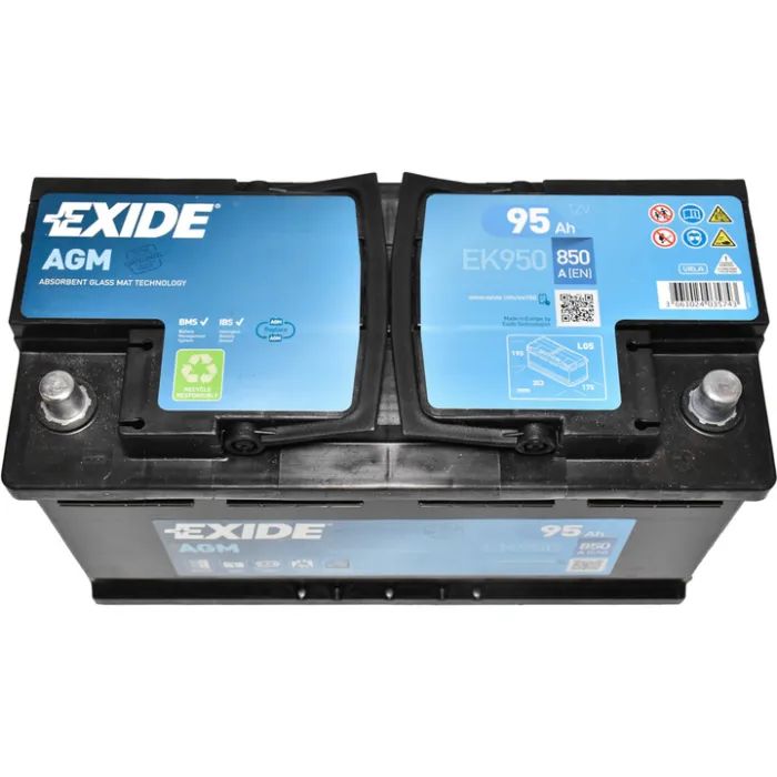 Аккумулятор автомобильный EXIDE START-STOP AGM 95A (EK950) изображение 3