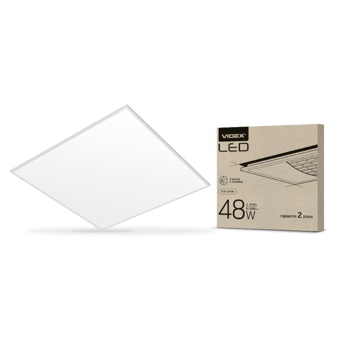 Світильник Videx LED панель 48W 4100K матова (VL-Pb484W(2)) зображення 3