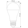 Лампочка TITANUM LED A60 12V 10W E27 4100K (TLA6010274-12V) изображение 2