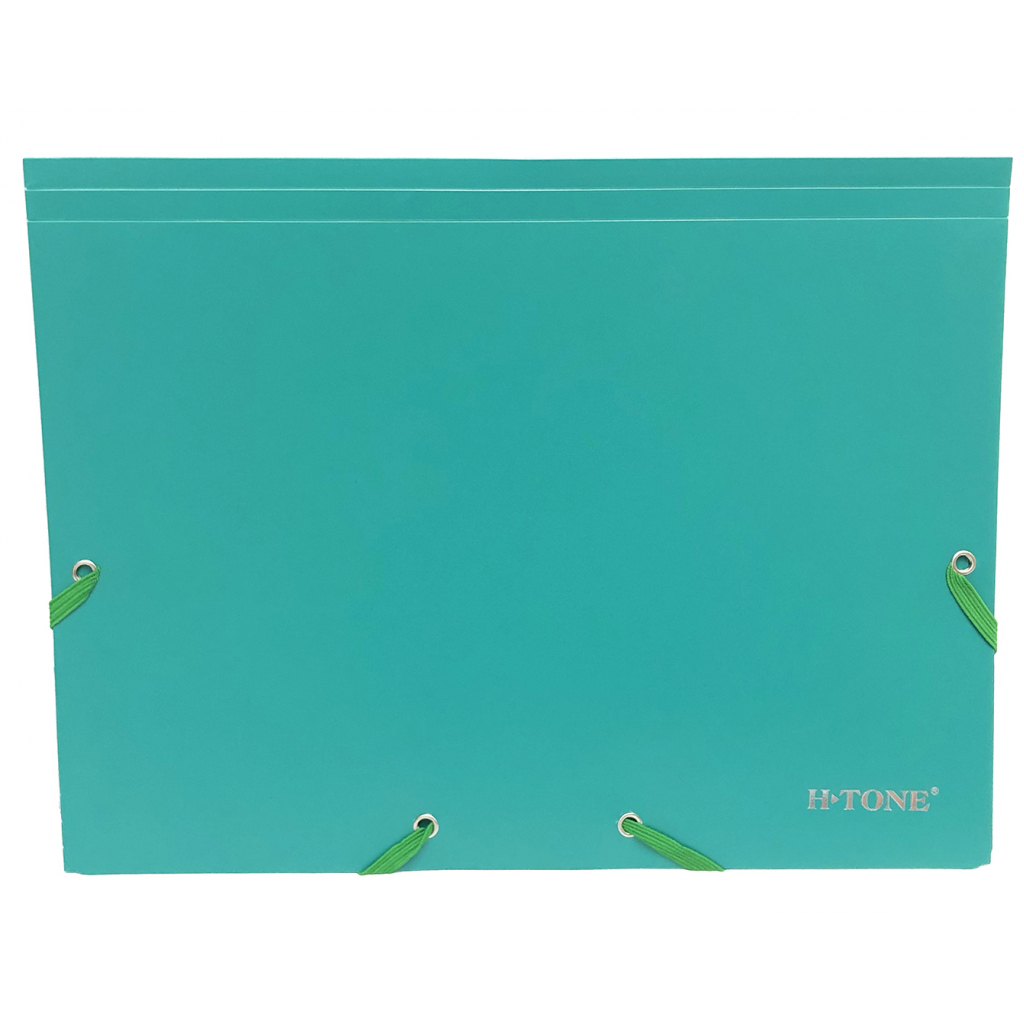 Папка на резинках H-Tone А4, зелена (FOLD-HT-JJ40941-G)