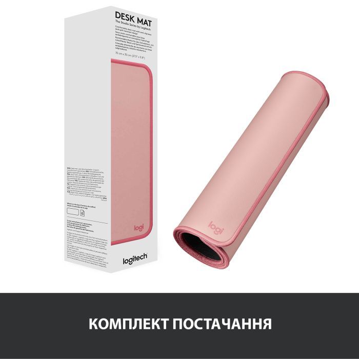 Коврик для мышки Logitech Desk Mat Studio Series Darker Rose (956-000053) изображение 8