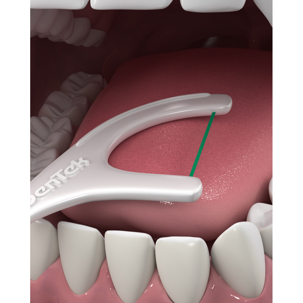 Флосс-зубочистки DenTek с диспенсером Тройное очищение 60 шт. (047701000465) изображение 7