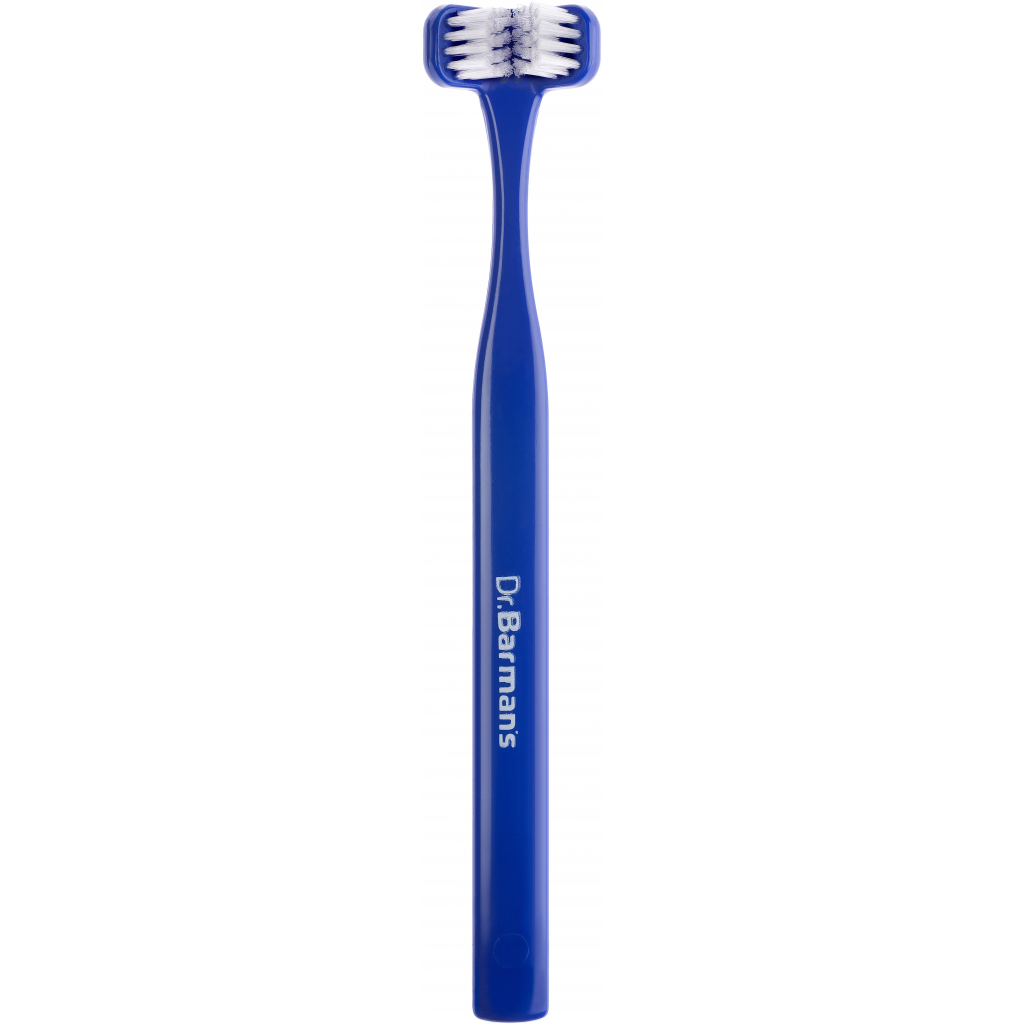 Зубная щетка Dr. Barman's Superbrush Regular Трехсторонняя Мягкая Синяя (7032572876212-dark-blue)