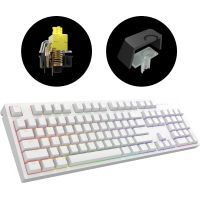 Клавіатура Dark Project One KD104A White PBT Gateron Mechanical Yellow (DPO-KD-104A-100100-GYL) зображення 6