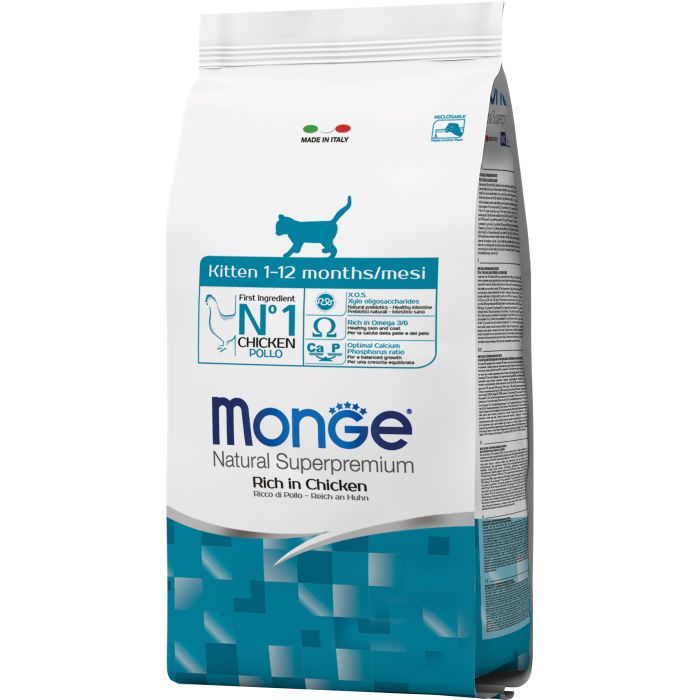 Сухой корм для кошек Monge Cat Kitten со вкусом курицы 1.5 кг (8009470004879)