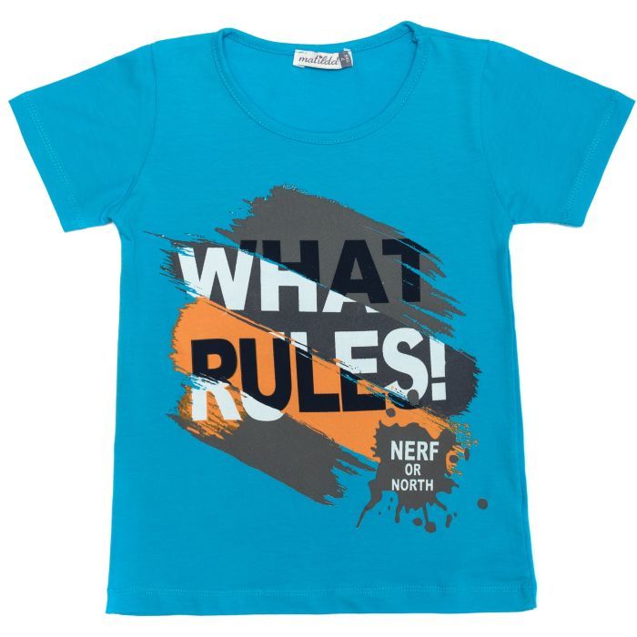 Піжама дитяча Matilda "WHAT RULES!" (M12264-4-152B-blue) зображення 2