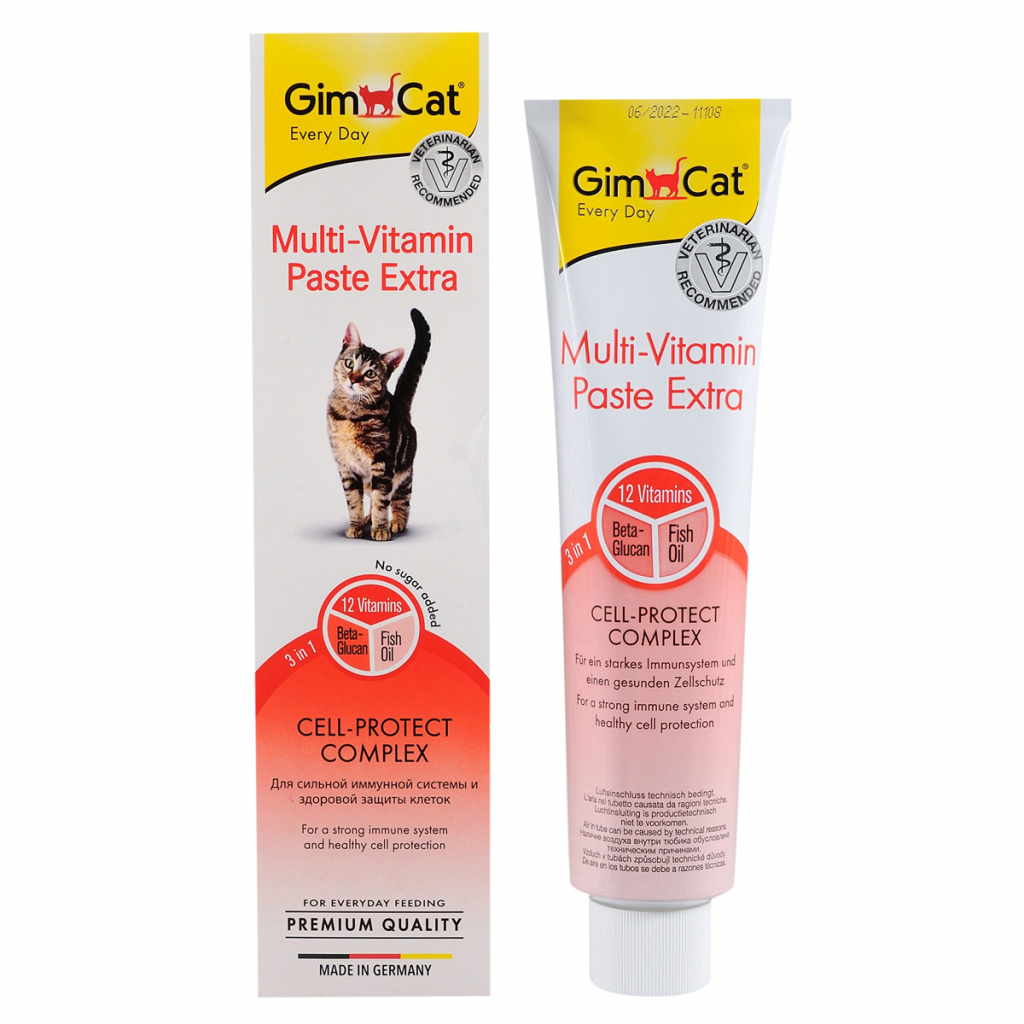 Паста для животных GimCat Multi-Vitamin Paste Extra 200 г (4002064401898)