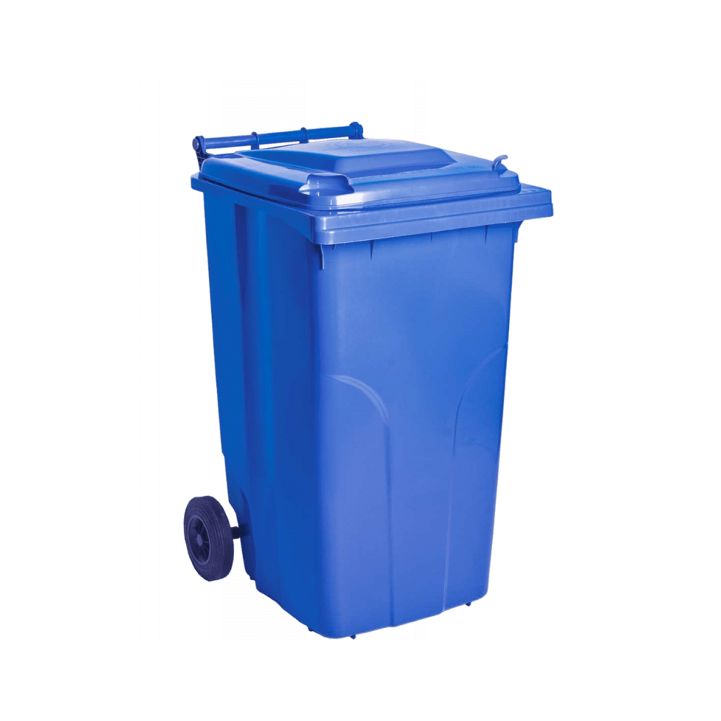 Контейнер для мусора Алеана на колесах с ручкой синий 240 л (3073)
