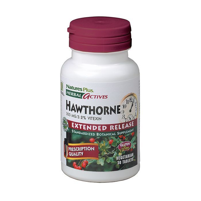 Трави Natures Plus Глід 300мг, Herbal Actives, 30 таблеток (NTP7330)