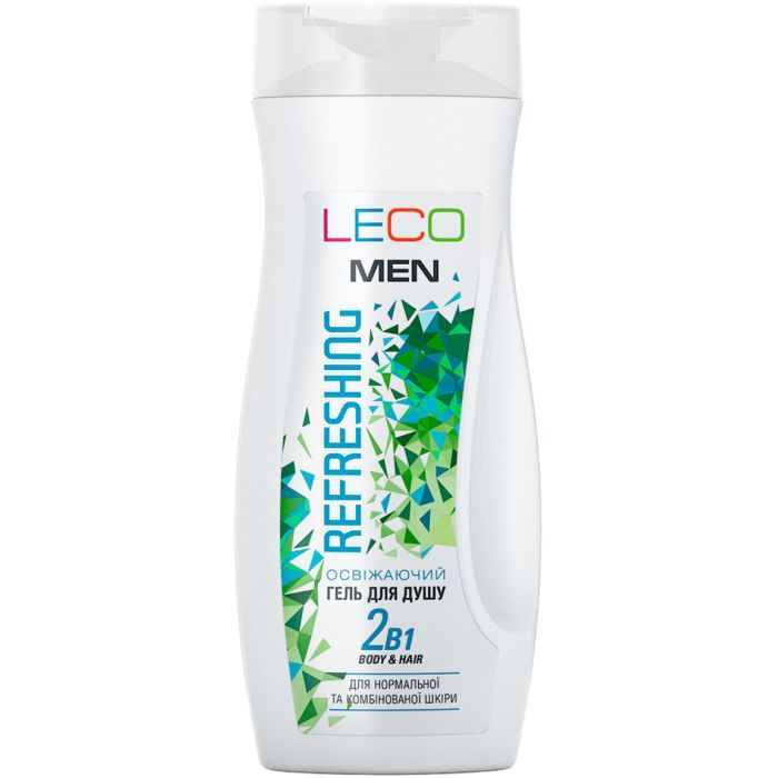 Гель для душа Leco для мужчин Освежающий 250 мл (XL 40023)