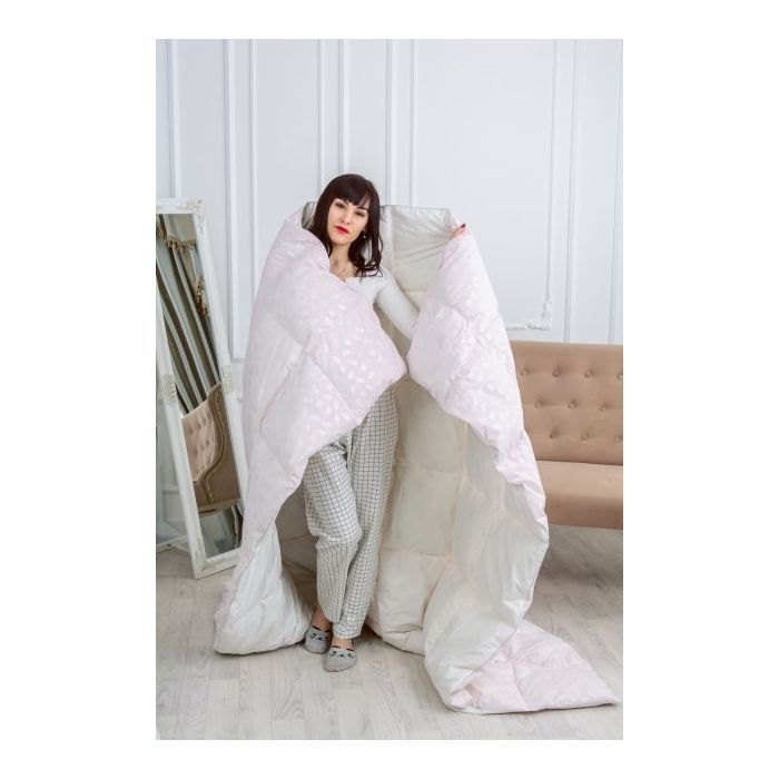 Одеяло MirSon пуховое 1829 Bio-Pink 90 пух лето 220x240 см (2200003012972) изображение 7