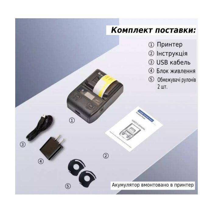 Принтер етикеток UKRMARK AT 20EW USB, Bluetooth, NFC (900318) зображення 4