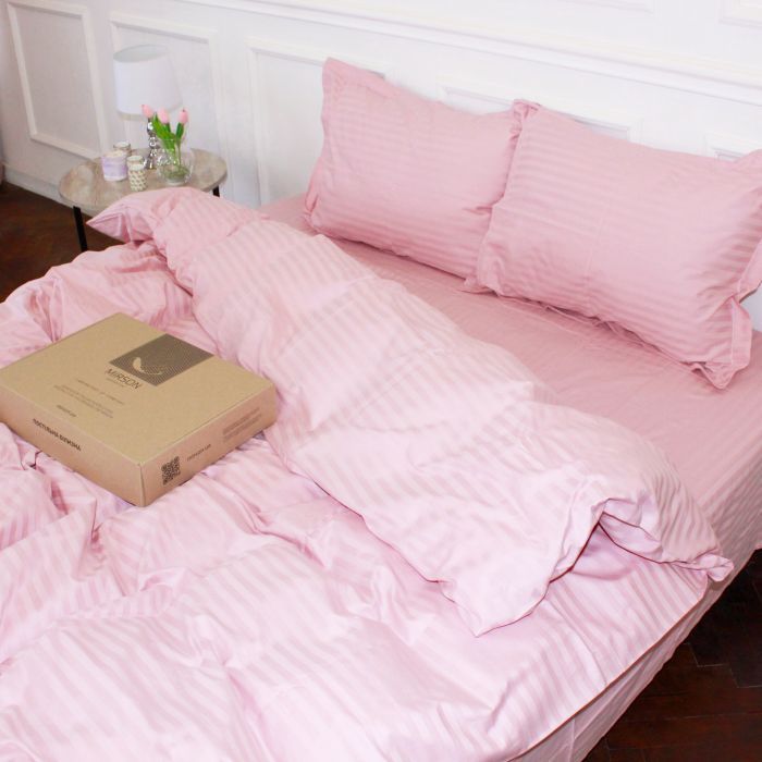 Постільна білизна MirSon Satin 30-0007Pink 160х220 Сімейний (2200005249918) зображення 4