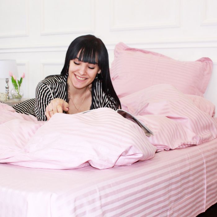 Постільна білизна MirSon Satin 30-0007Pink 160х220 Сімейний (2200005249918) зображення 9