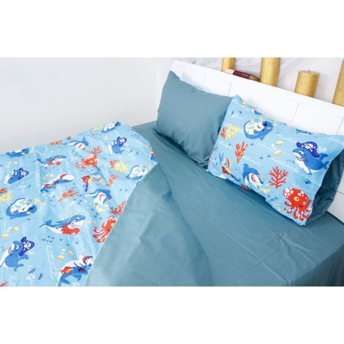 Постельное белье MirSon Сатин 22-1314 Cerulean Двуспальный (2200005111253) изображение 4