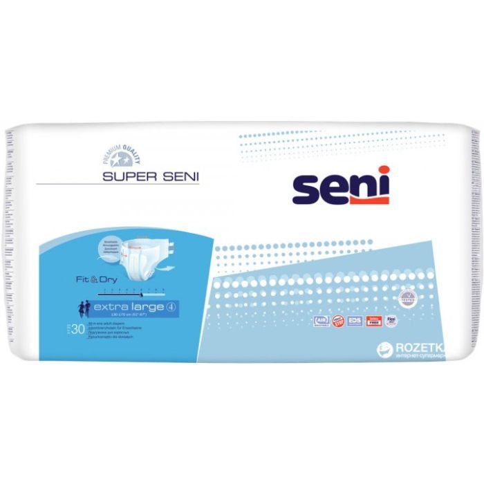 Подгузники для взрослых Seni Super Extra Large 10 шт (5900516691202)
